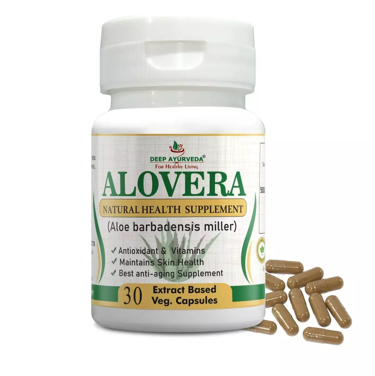 Alovera| 30 Vegan Capsule - Deep Ayurveda