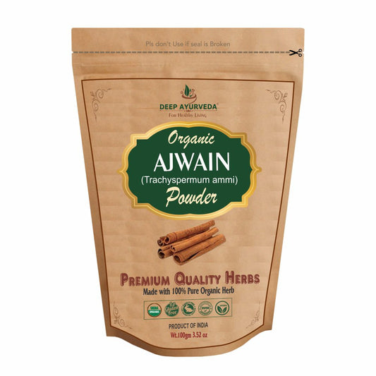 Organic Ajwain Powder (Trachyspermum ammi) | 100 gm - Deep Ayurveda