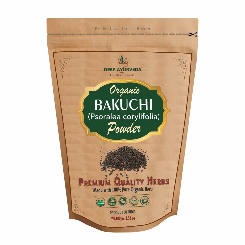 Organic Bakuchi Powder (Psoralea corylifolia) | 100 gm - Deep Ayurveda