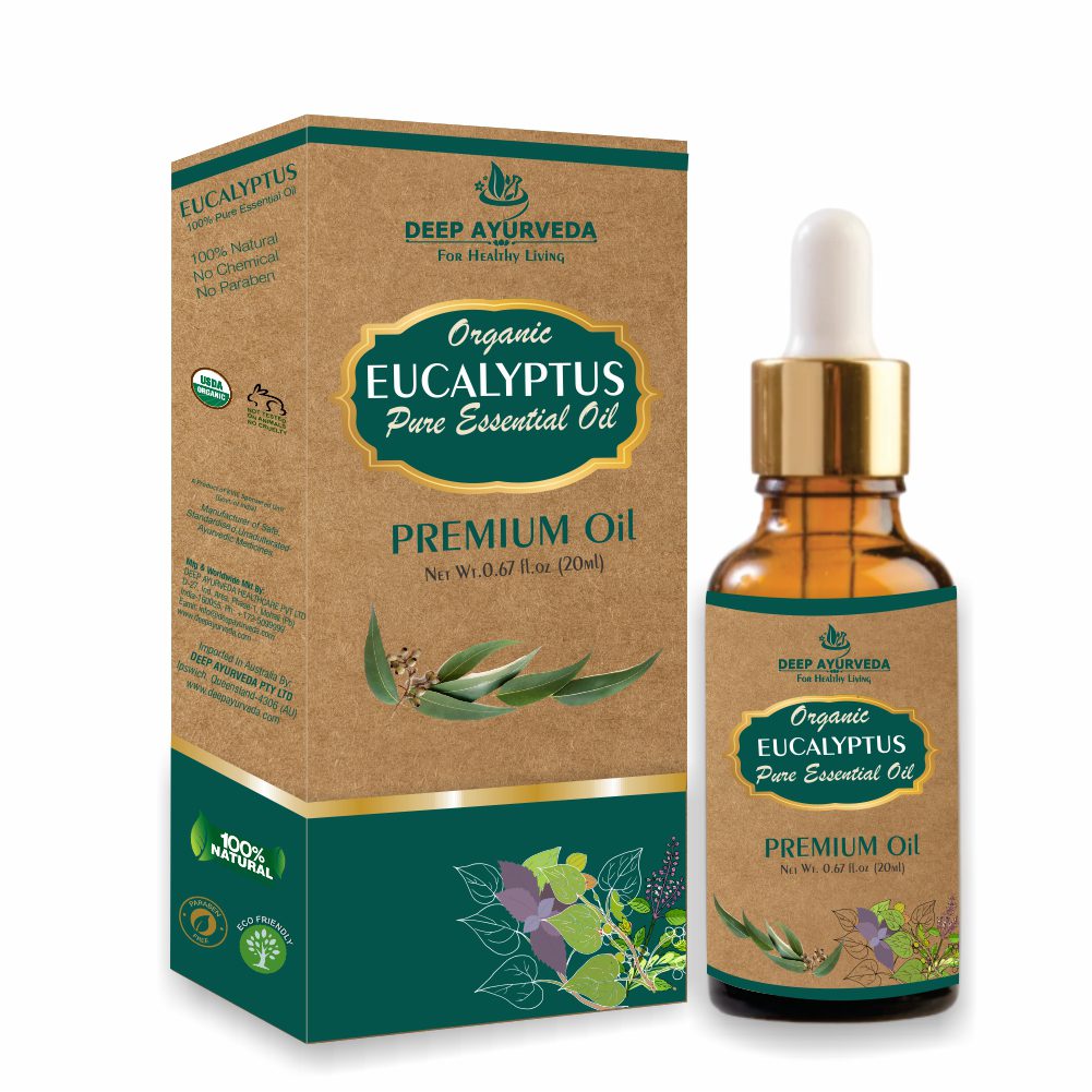 Eucalyptus Pure Essential Oil (Eucalyptus Globulus) | 20 ml - Deep Ayurveda
