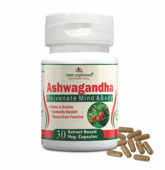 Ashwagandha | 30 Vegan Capsule - Deep Ayurveda