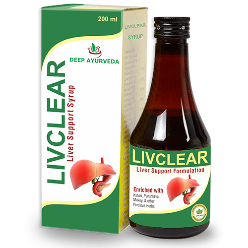 Livclear Herbal Syrup | Pack of 3 Bottle 200ml - Deep Ayurveda