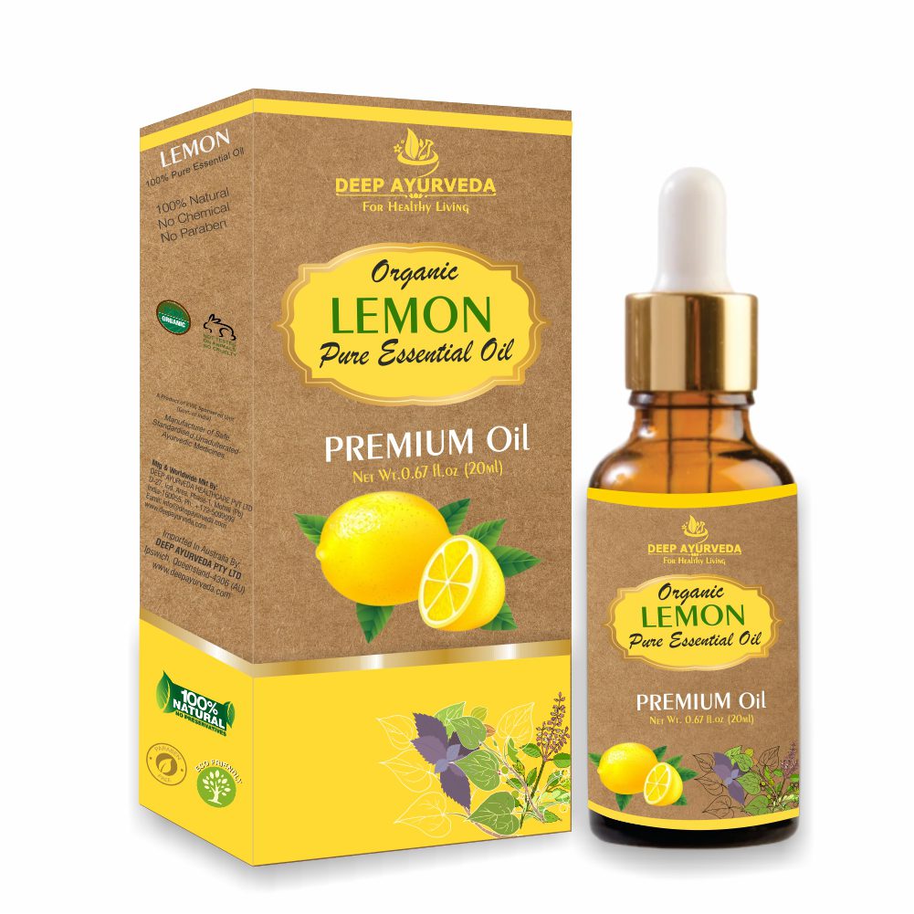 Lemon Pure Essential Oil (Citrus Limonum) | 20 ml - Deep Ayurveda