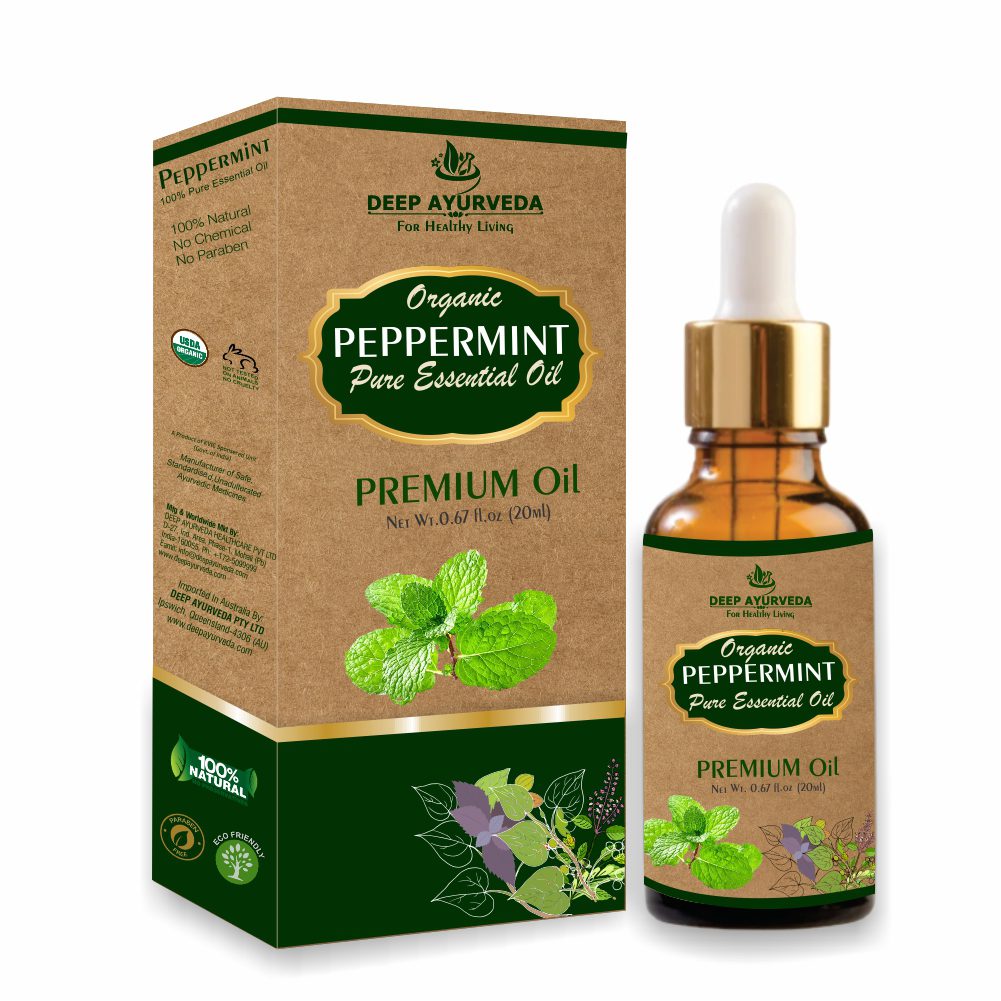 Peppermint Pure Essential Oil (Mentha piperita | 20 ml - Deep Ayurveda