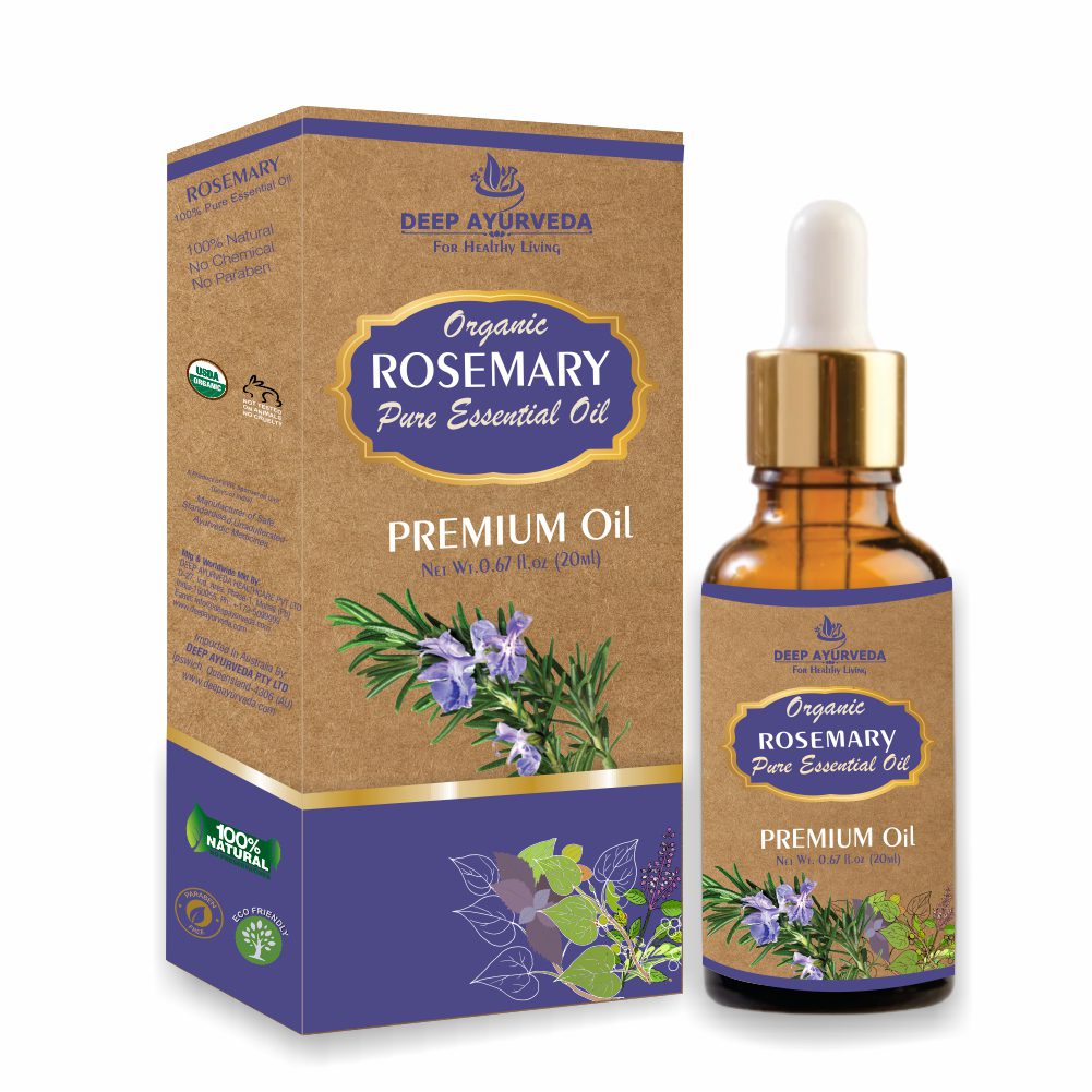 Rosemary Pure Essential Oil (Rosemarinus Officinalis) | 20 ml - Deep Ayurveda